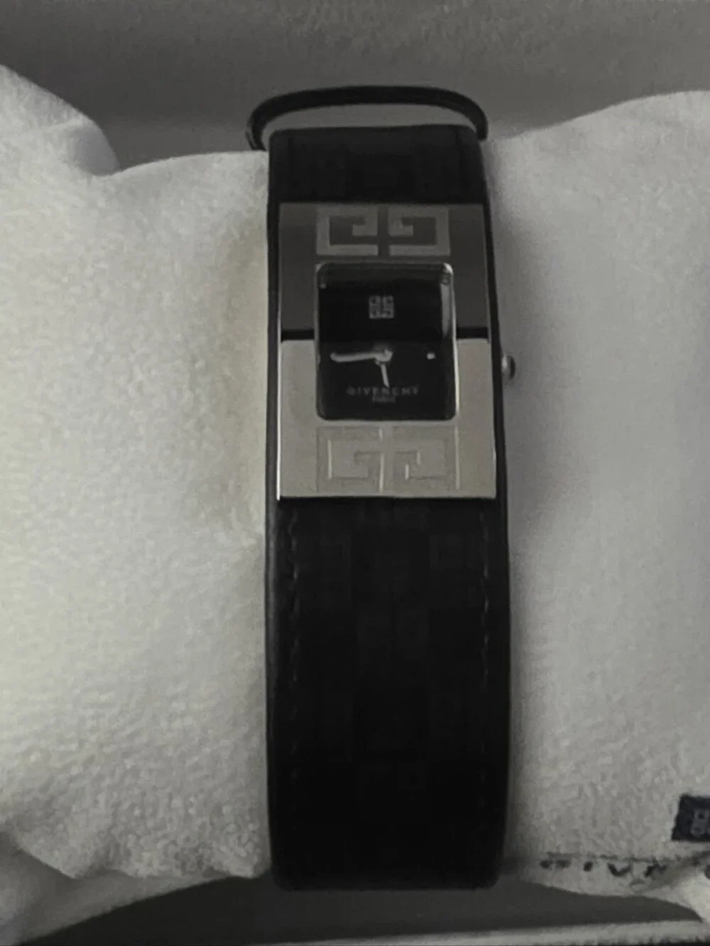 Givenchy Black Leather Strap Women's Logo-Accent Watch